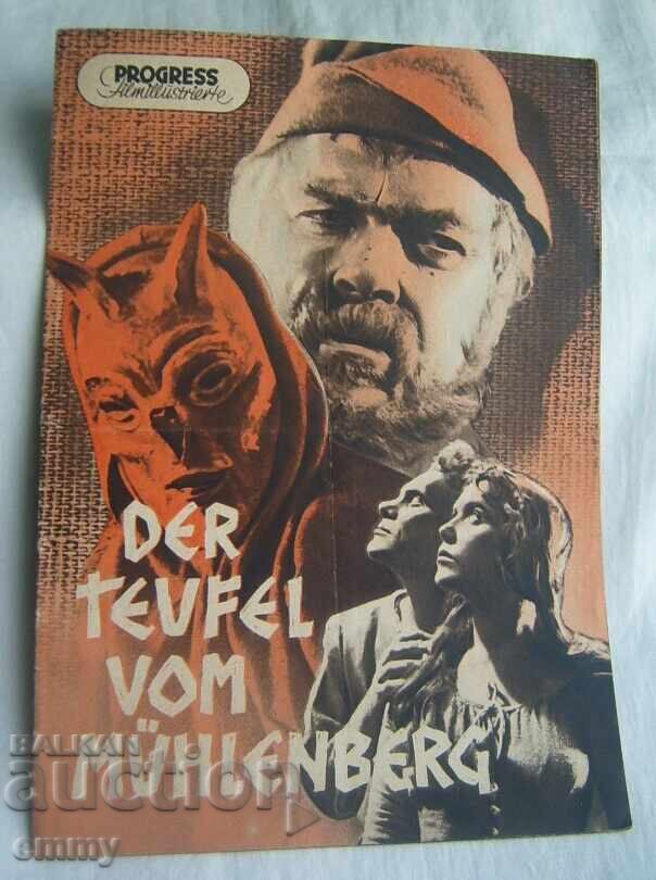 Programă de film, broșură - "Diavolul din Mühlenberg"