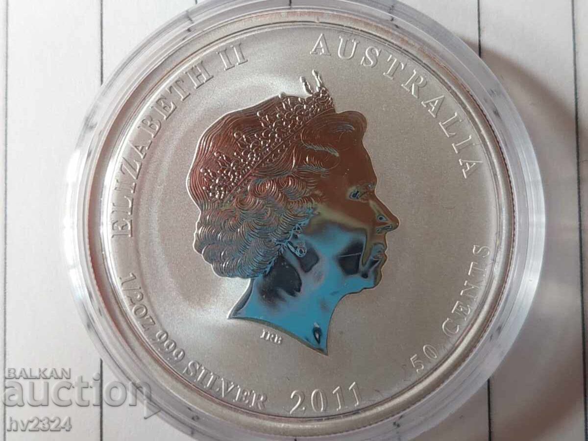 Αυστραλία 2011, 50 σεντ Έτος του Κουνελιού 1/2 oz με τιμή € 60.00 | 117.35 BGN