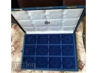 Κουτί με 2 βάσεις για 24 νομίσματα διαμέτρου 63-70 χιλιοστών