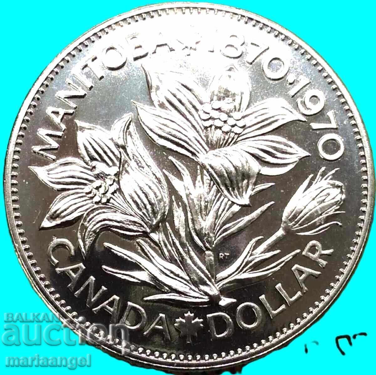 Παράδοση Καναδάς 1 δολάριο 1970 UNC PROOF