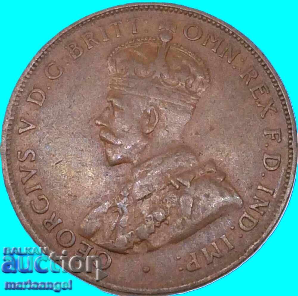 Livrarea Australia 1 Penny 1927 30mm bronz