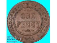 Australia 1 Penny 1927 30mm bronz