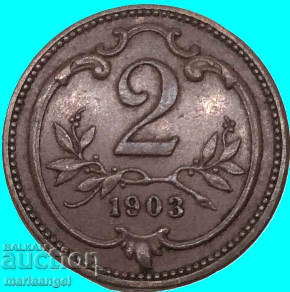 Austria 2 Hellers 1903 - 5