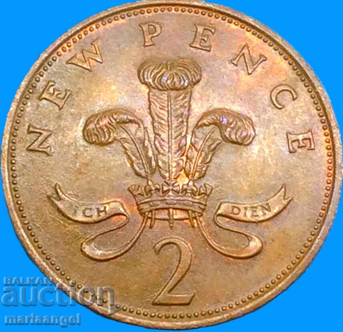 2 пенса 1981 Великобритания кралица Виктория - 7