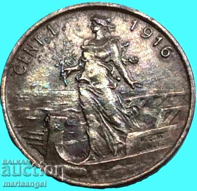 1 centesimo 1916 Italia Victor Emmanuel III 1869-1947 - 5 1 centesimo 1916 Italia Victor Emmanuel III 1869-1947 - 5