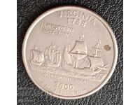 25 σεντς ΗΠΑ 2000 Βιρτζίνια