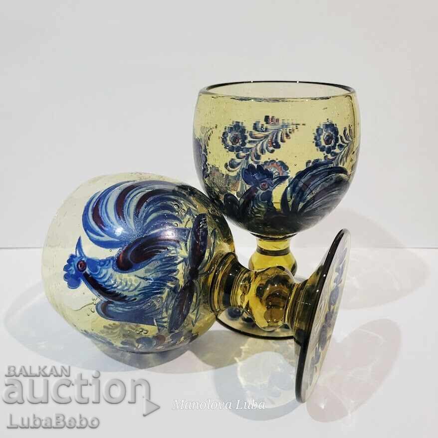 Licitație Set vintage din șase pahare Alfred Taube Kristall