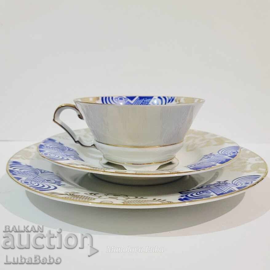 Set triplu, ceașcă de ceai din porțelan Echt Tuppack cu preț € 28.00 | 54.76 BGN Set triplu, ceașcă de ceai din porțelan Echt Tuppack cu preț € 28.00 | 54.76 BGN