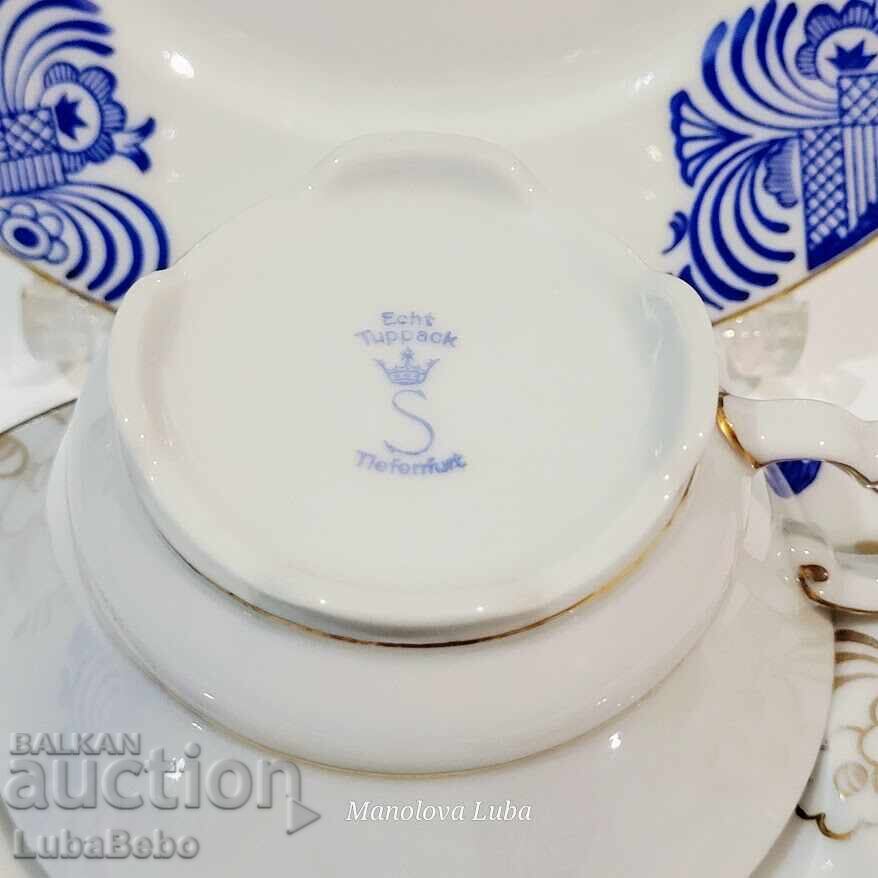 Set triplu, ceașcă de ceai din porțelan Echt Tuppack - 7 Set triplu, ceașcă de ceai din porțelan Echt Tuppack - 7