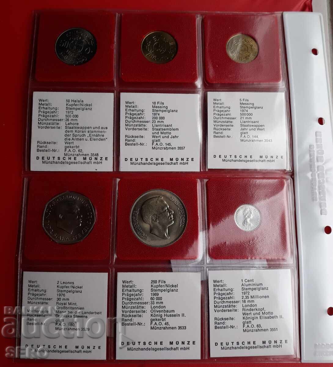 Доставка на F.A.O-лот 6 монети Доставка на F.A.O-лот 6 монети