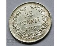 Финландия 25 пеня 1916 aUNC