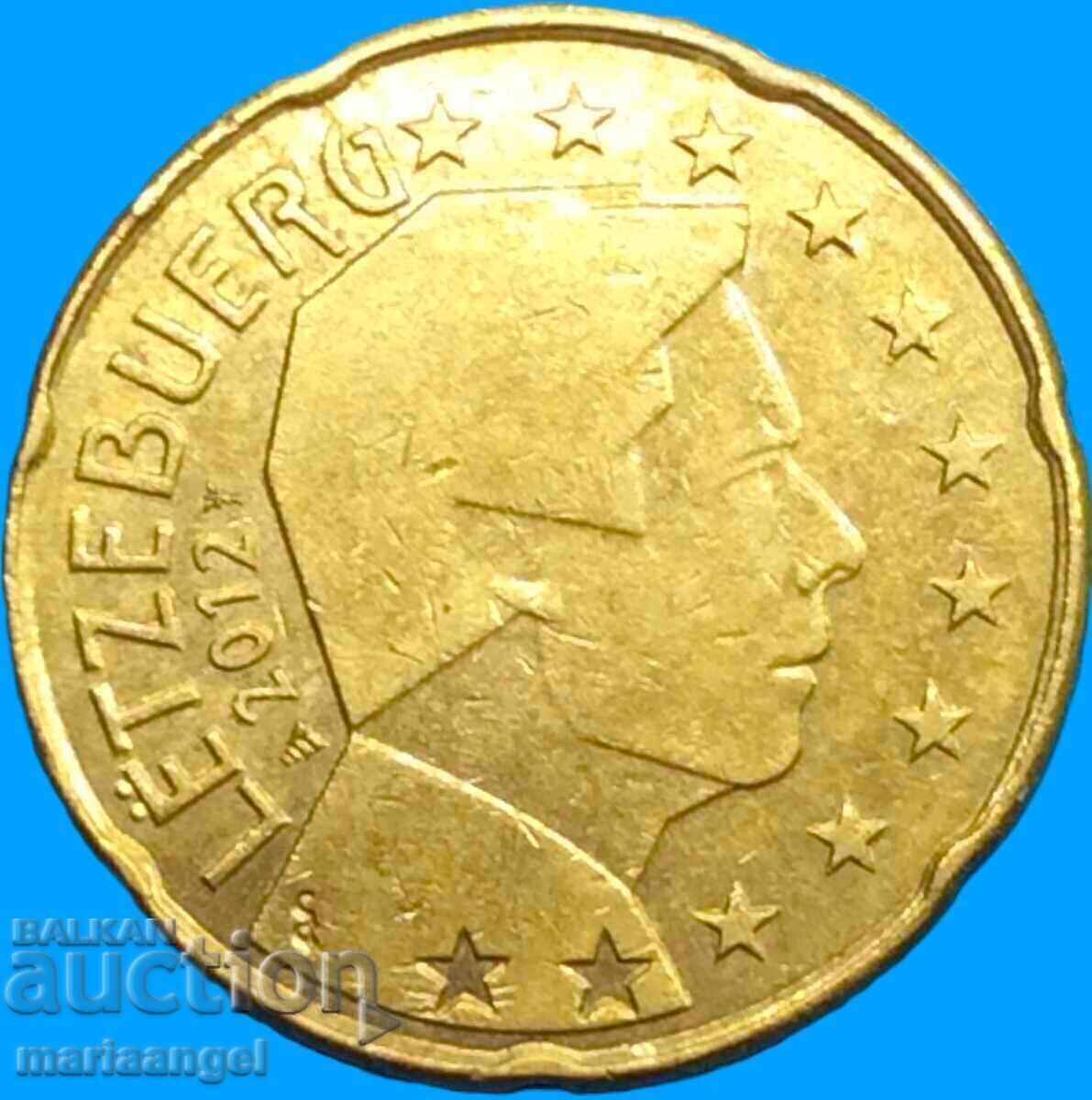 20 λεπτά ευρώ 2012 Λουξεμβούργο 20 λεπτά ευρώ 2012 Λουξεμβούργο