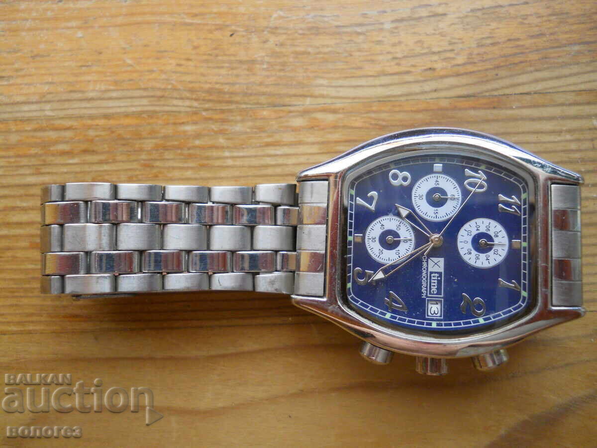 Ανδρικό ρολόι quartz χρονογράφος "X time" με τιμή € 20.50 | 40.09 BGN