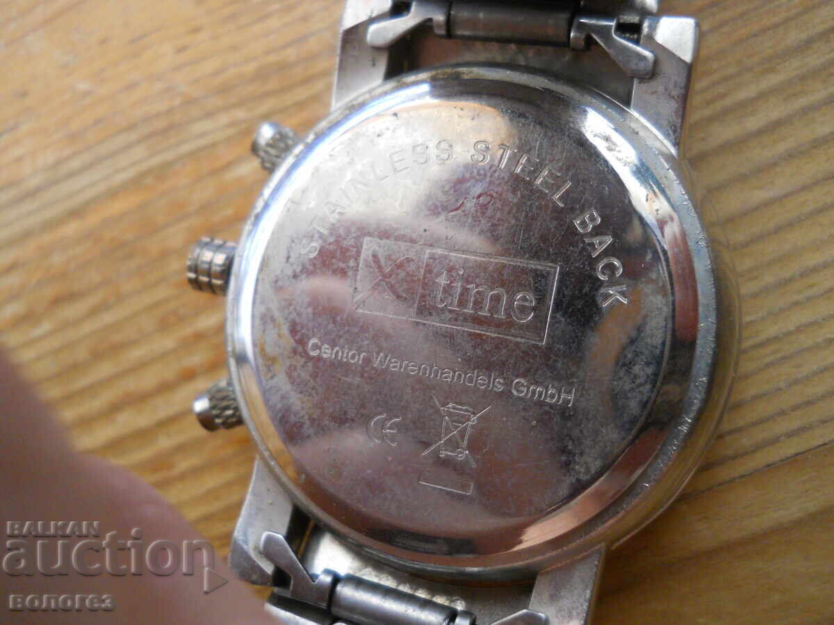 Δημοπρασία Ανδρικό ρολόι quartz χρονογράφος "X time"