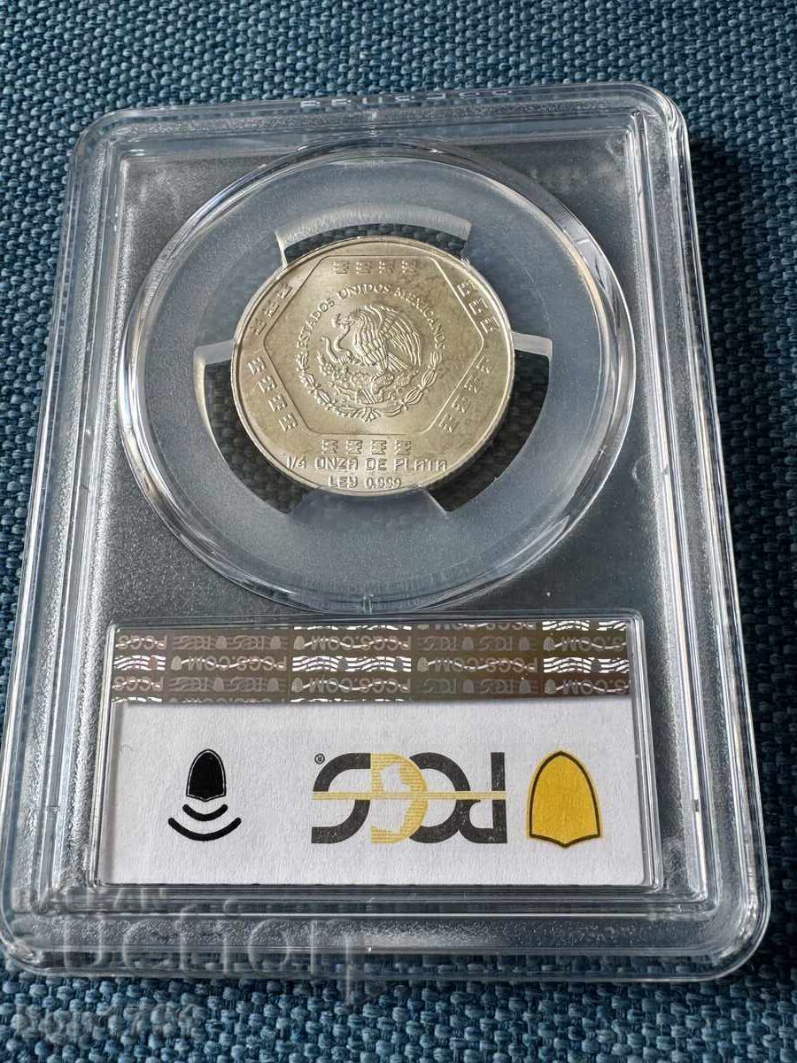 1 peso mexican 1994 MS64 argint - 7