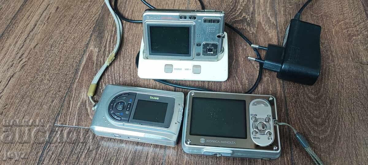 Licitație 3 aparat foto CASIO+ MINOLTA+BENQ