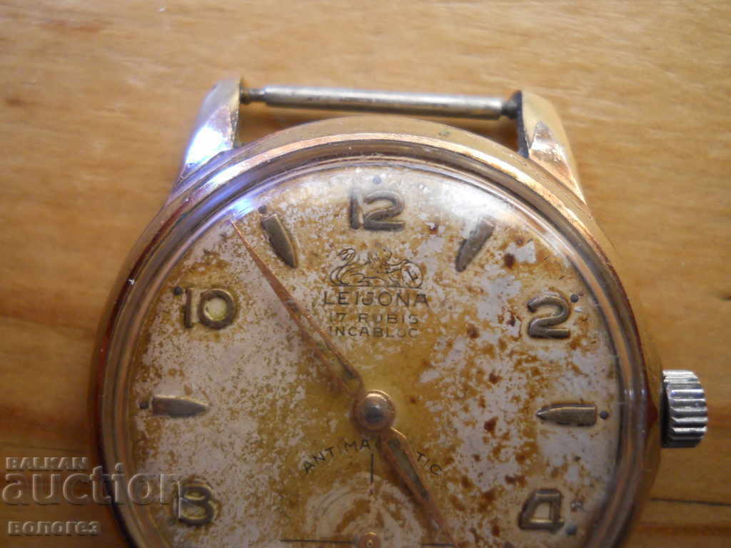 Ceas vintage "Leijona" - Elveția - AV 10 - funcționează cu preț € 25.60 | 50.07 BGN