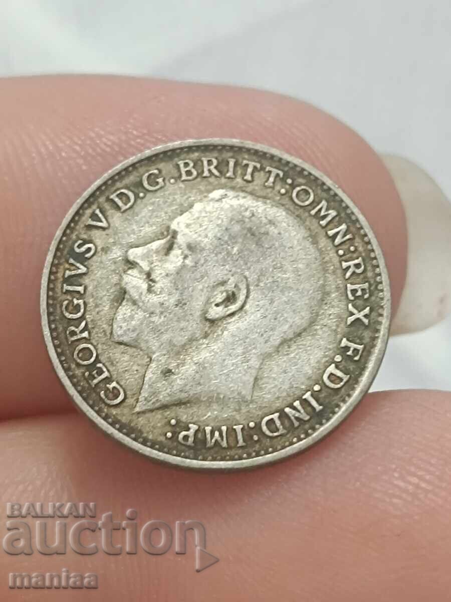 3 pence 1921 Argint! - 6