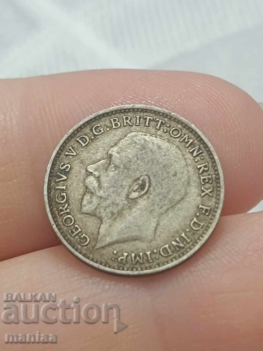 3 πένες 1921 γ. Ασήμι! - 5