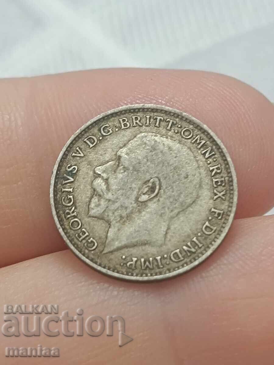 3 πένες 1921 γ. Ασήμι! - 6