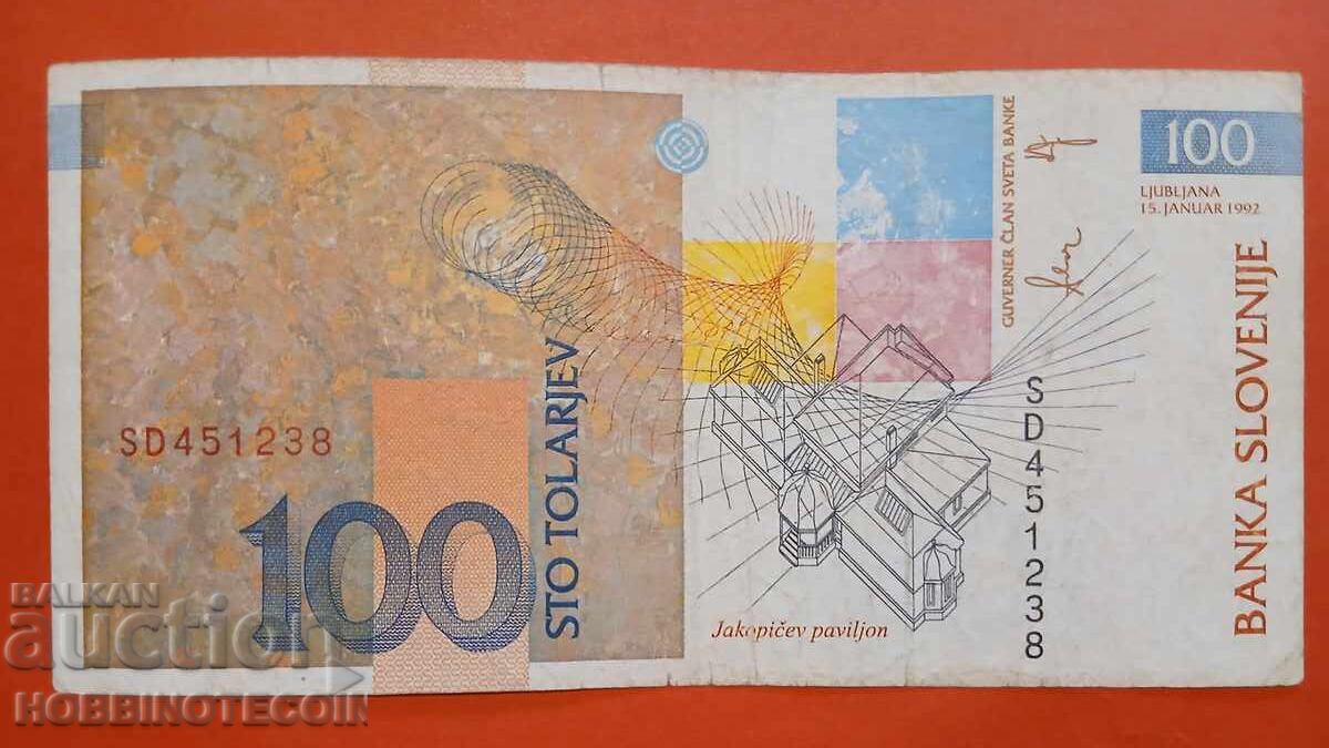 SLOVENIA SLOVENIA 100 Toli emisiune 1992 cu preț € 2.49 | 4.87 BGN