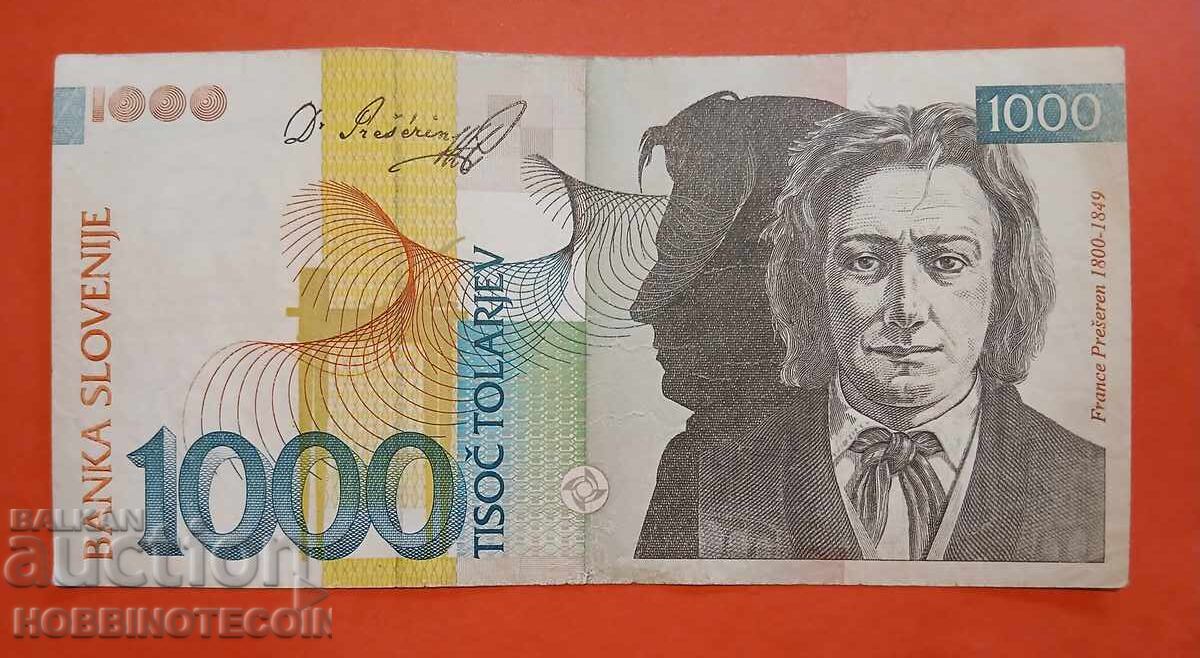 SLOVENIA SLOVENIA 1,000 - 1,000 Tolars issue 1993 SLOVENIA SLOVENIA 1,000 - 1,000 Tolars issue 1993