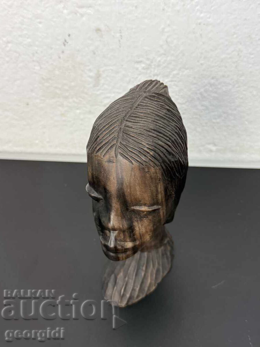 Bust / sculptură africană vintage. Nr. 8045 - 6