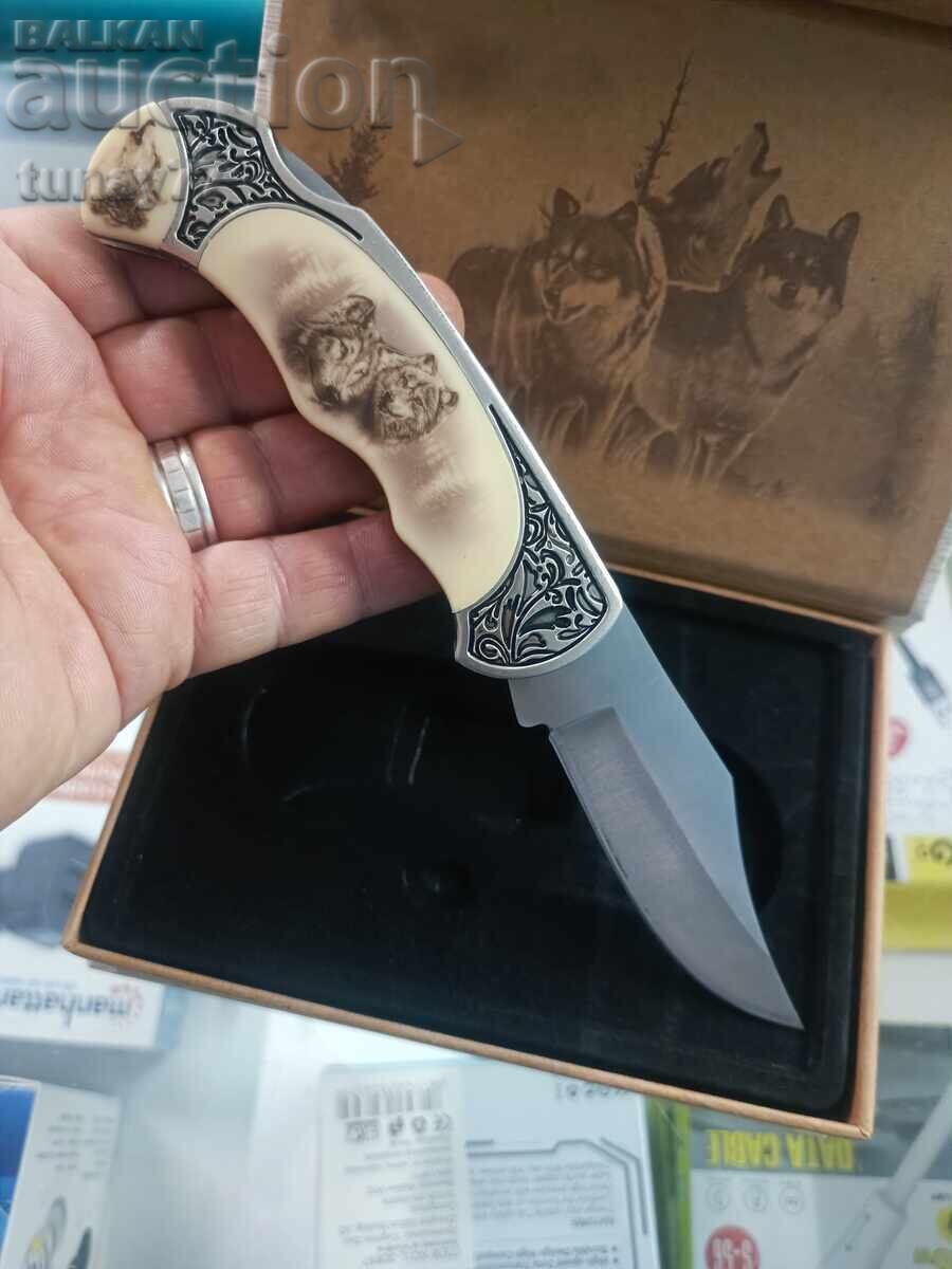 Σουβενίρ μαχαίρι τσέπης, κατασκευασμένο από μέταλλο με σύμβολο - ζώο Σουβενίρ μαχαίρι τσέπης, κατασκευασμένο από μέταλλο με σύμβολο - ζώο