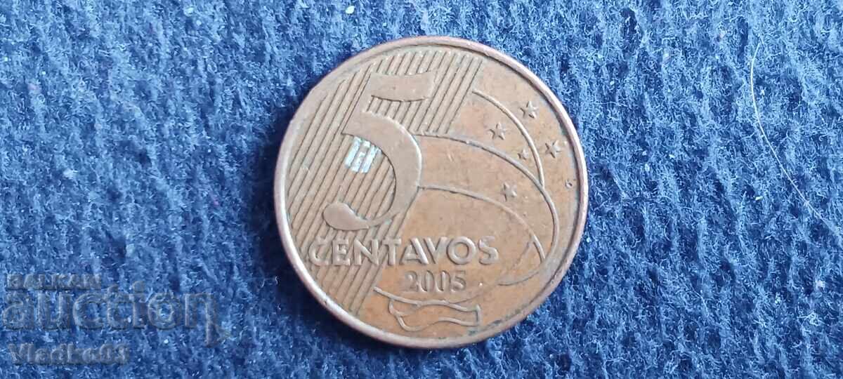 Brazilia 5 centavos 2005