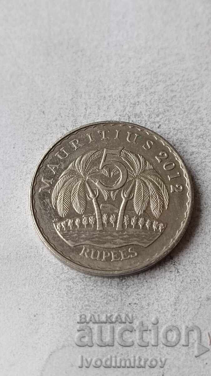 Mauritius 5 rupii 2012