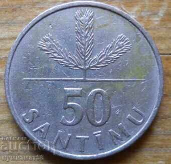 50 centimes 1992 - Latvia