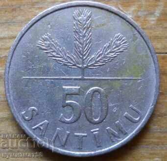 50 centime 1992 - Letonia