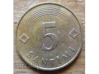 5 centimes 1992 - Latvia