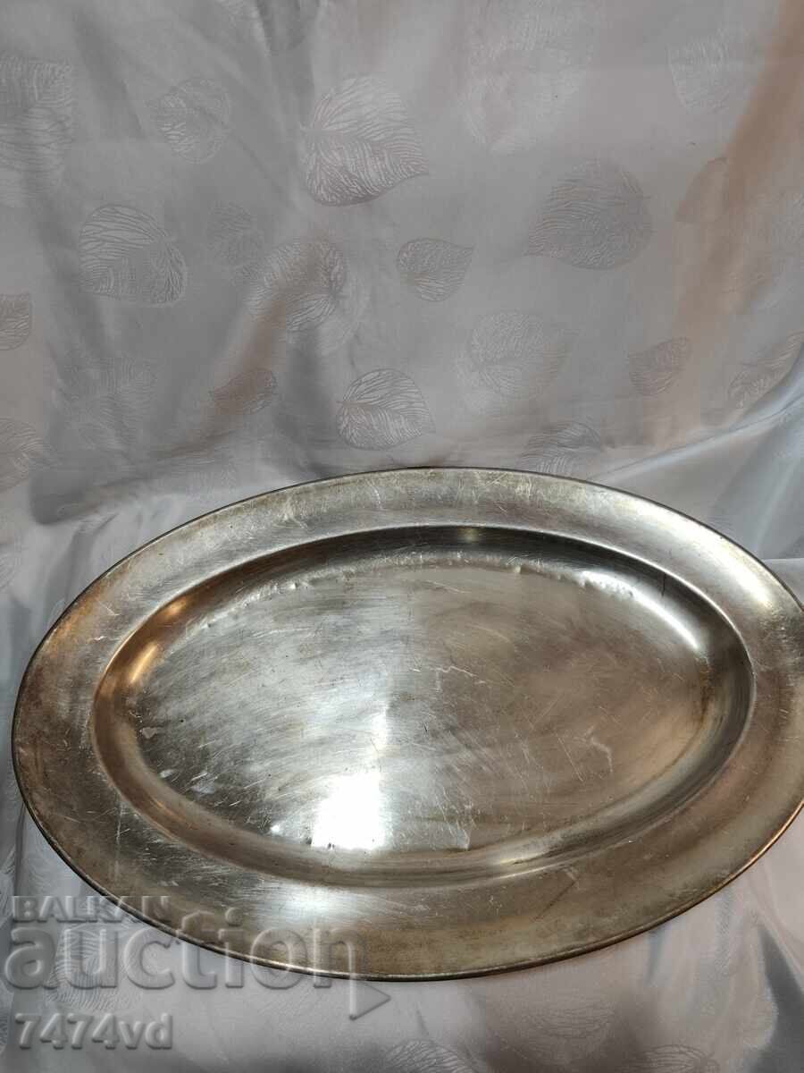 Μεγάλο αντίκα μασίφ επιχρυσωμένο δίσκο 57/37 εκ. – RIAB - 5 Μεγάλο αντίκα μασίφ επιχρυσωμένο δίσκο 57/37 εκ. – RIAB - 5