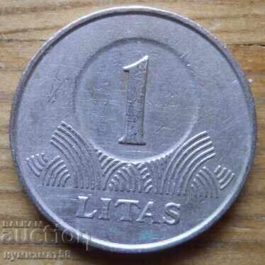 1 litas 2001 - Lituania
