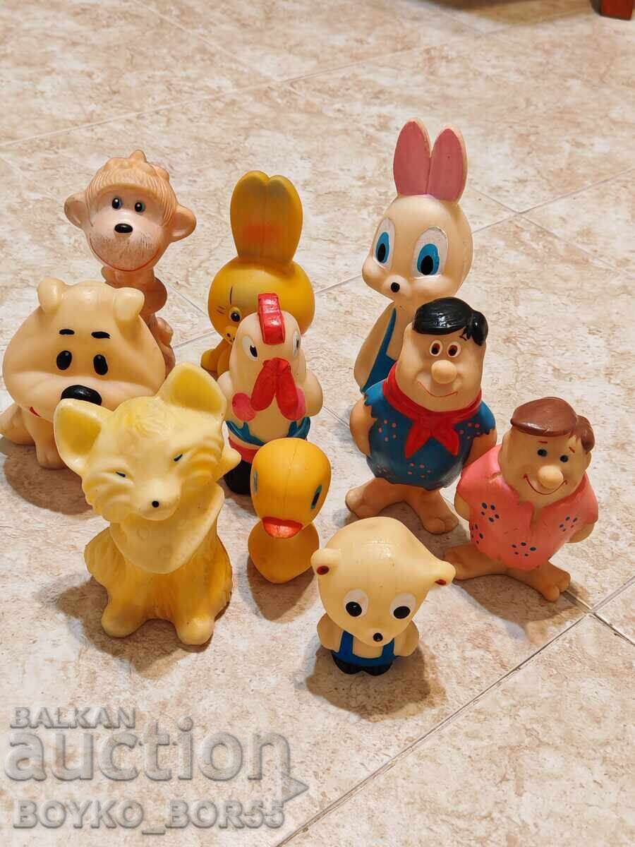 Rare bulgaresti jucarii de cauciuc cu Fred Flintstone si Barney cu preț € 65.00 | 127.13 BGN
