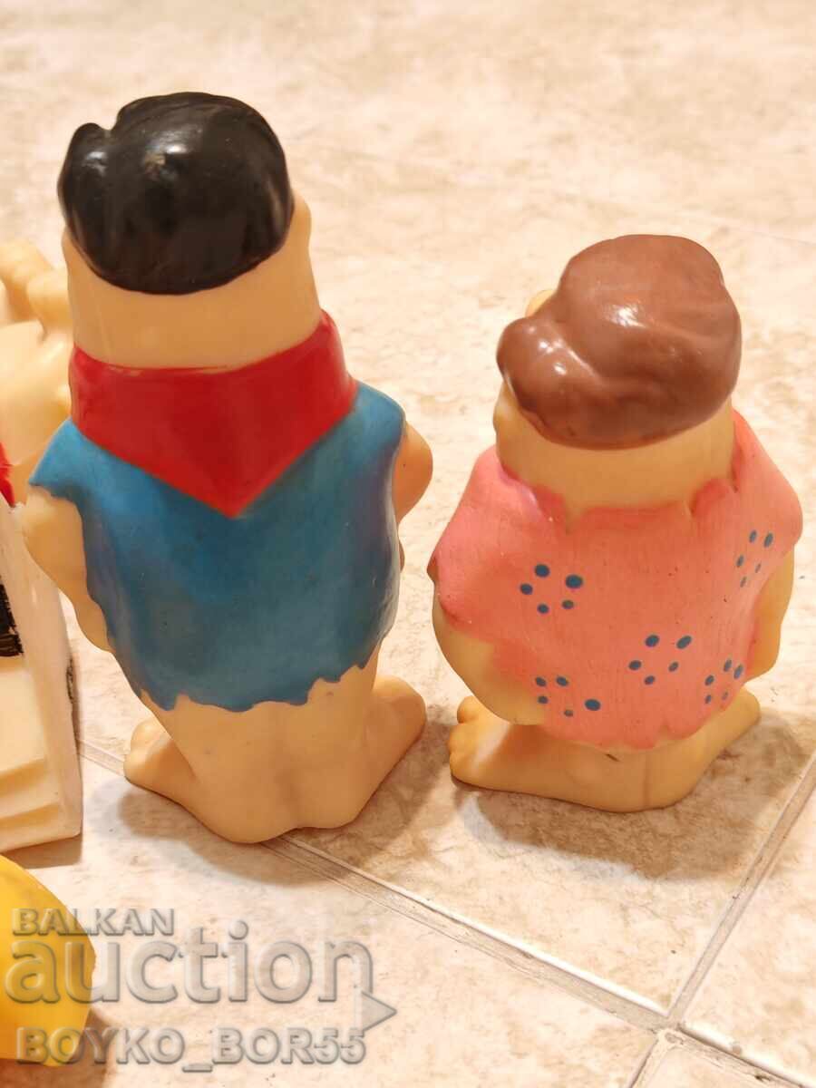 Licitație Rare bulgaresti jucarii de cauciuc cu Fred Flintstone si Barney