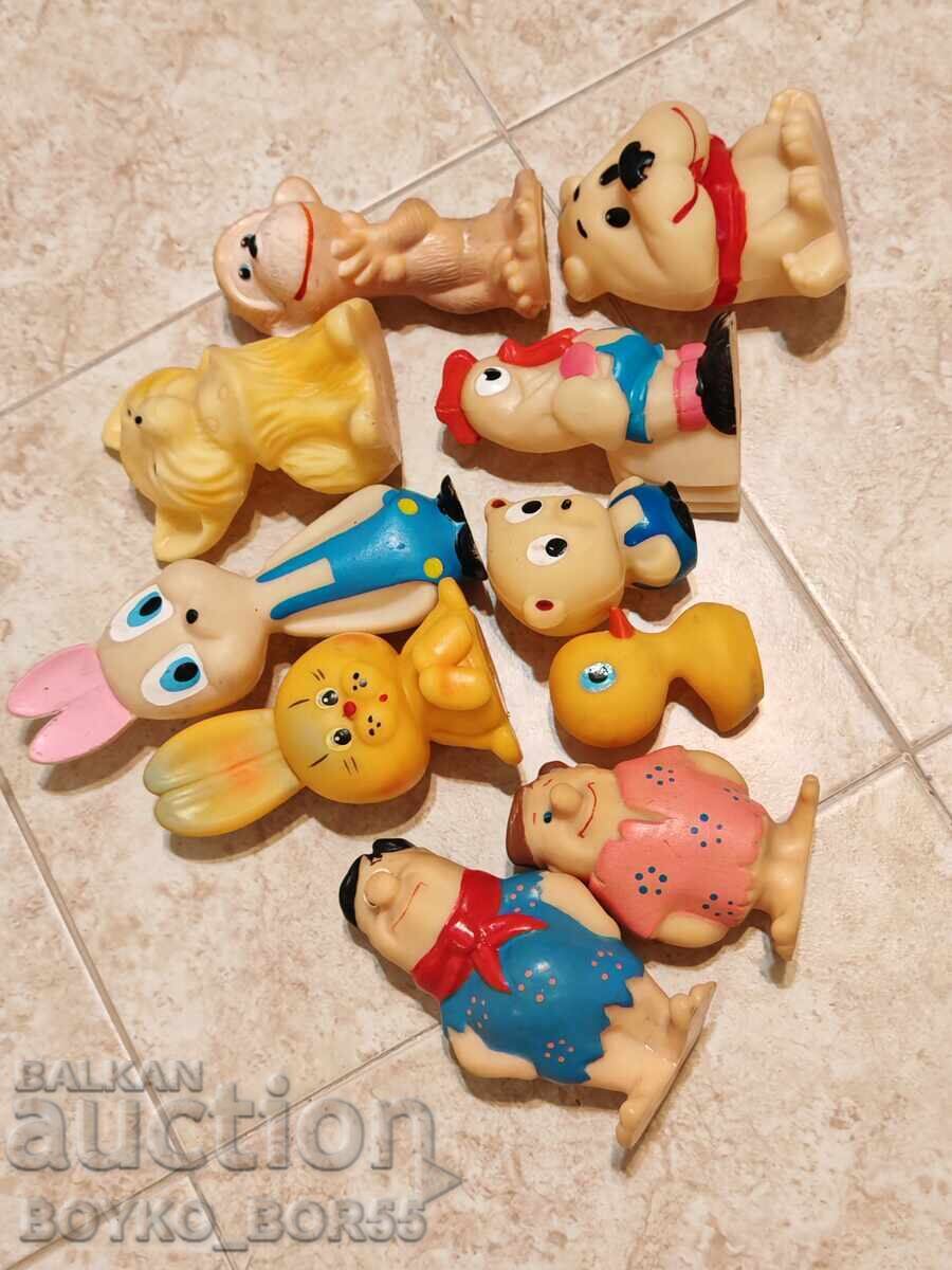 Livrarea Rare bulgaresti jucarii de cauciuc cu Fred Flintstone si Barney