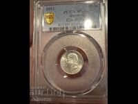 50 стотинки 1913 ms62