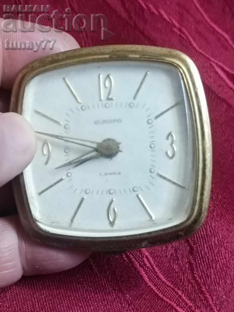 Стара Механичен часовник будилник За части - 5