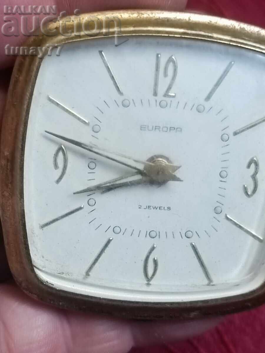 Стара Механичен часовник будилник За части - 7