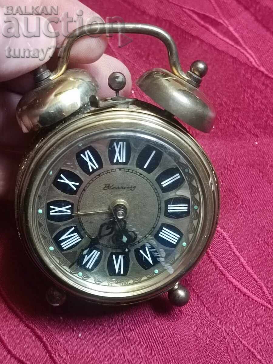 Vechi ceas deșteptător mecanic 6 Funcționează - 7