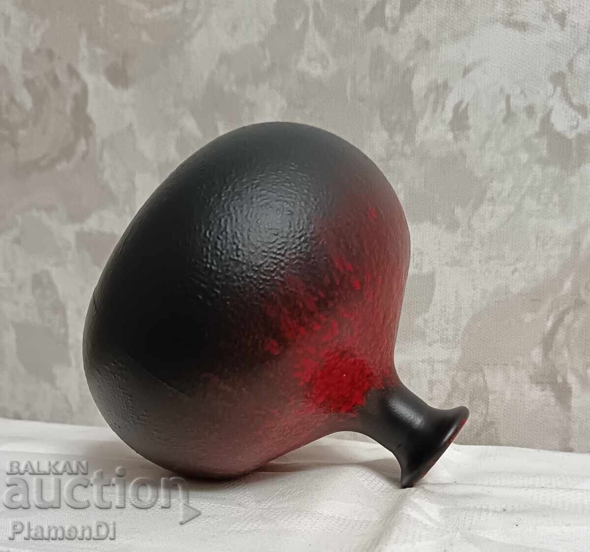 Vază ceramică vintage, stil West Germany / Fat Lava anii '70 - 5