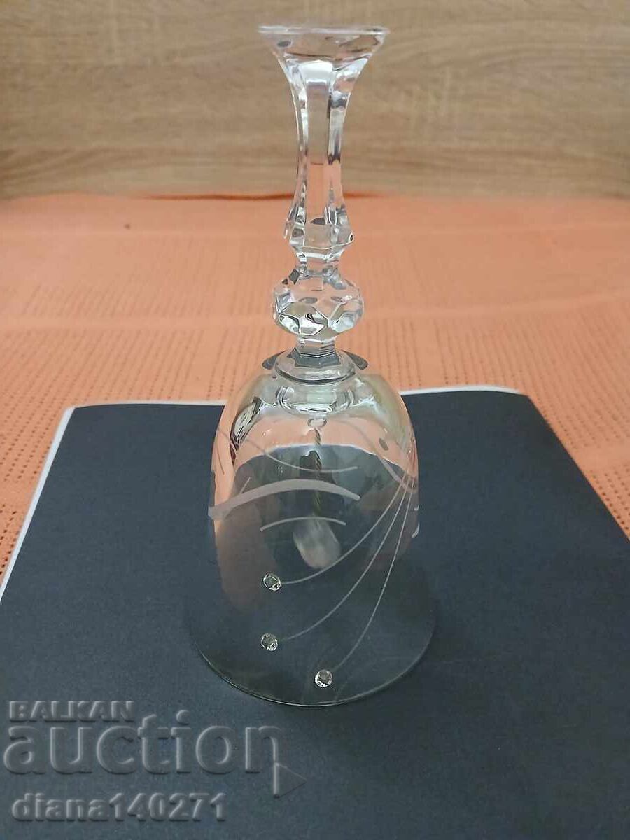 Δημοπρασία Κρυστάλλινη κουδουνίστρα μεγάλη Δημοπρασία Κρυστάλλινη κουδουνίστρα μεγάλη