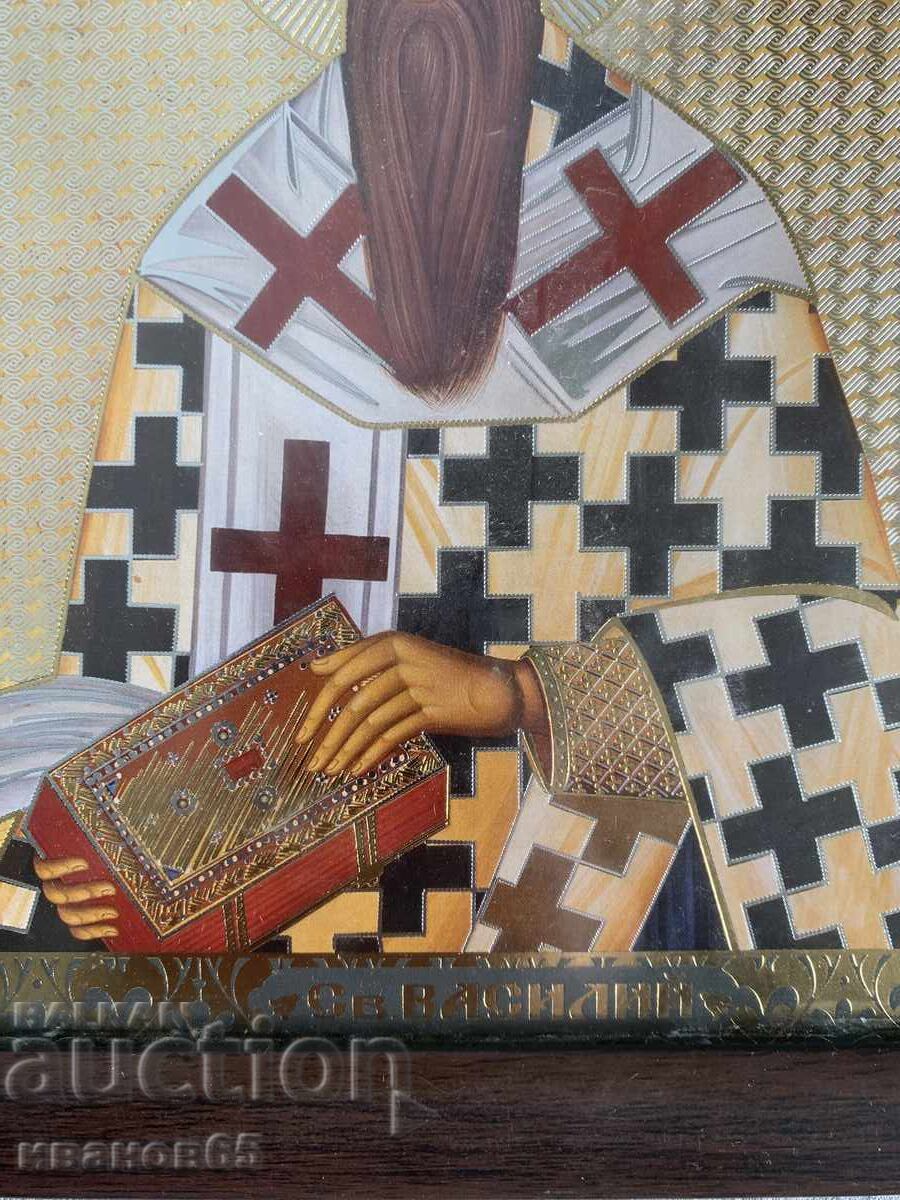 Auction Icon of Saint Basil Auction Icon of Saint Basil