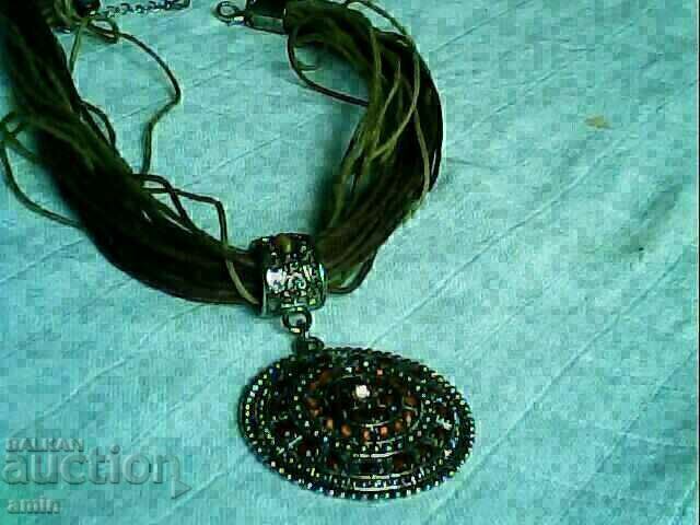 beautiful silver plated necklace with crystals and moonstone beautiful silver plated necklace with crystals and moonstone