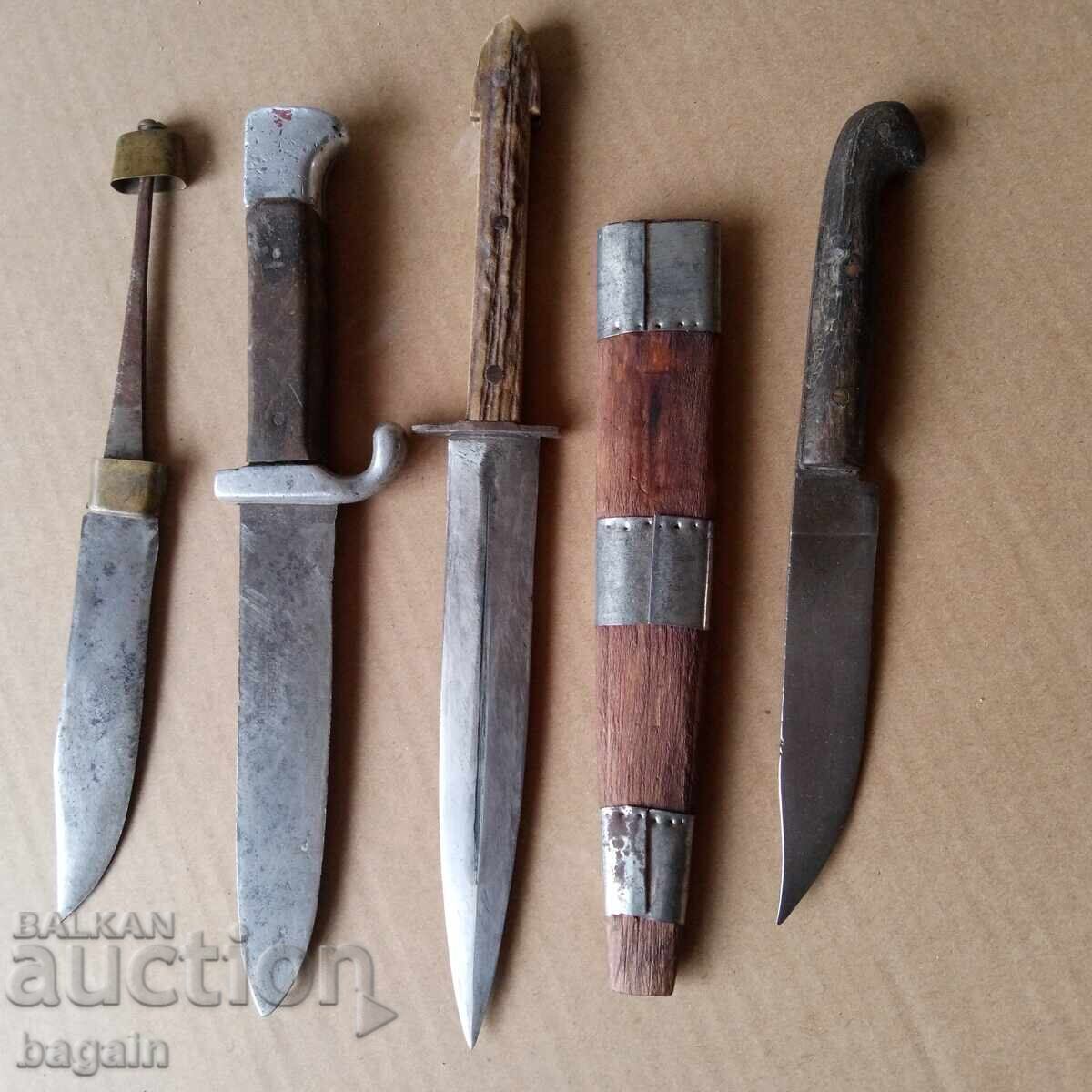 Brânză, cuțite bulgărești, pumnal