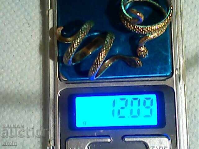 Auction  Beautiful silver-plated and gold-plated rings, Zemioriki