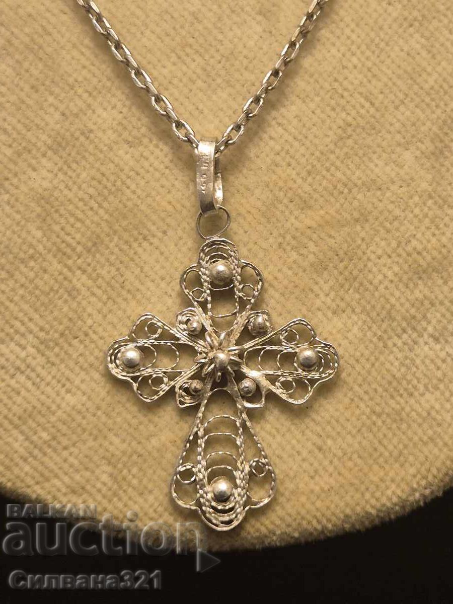 Ασημένιος Σταυρός Φιλιγκράν με τιμή € 50.00 | 97.79 BGN Ασημένιος Σταυρός Φιλιγκράν με τιμή € 50.00 | 97.79 BGN
