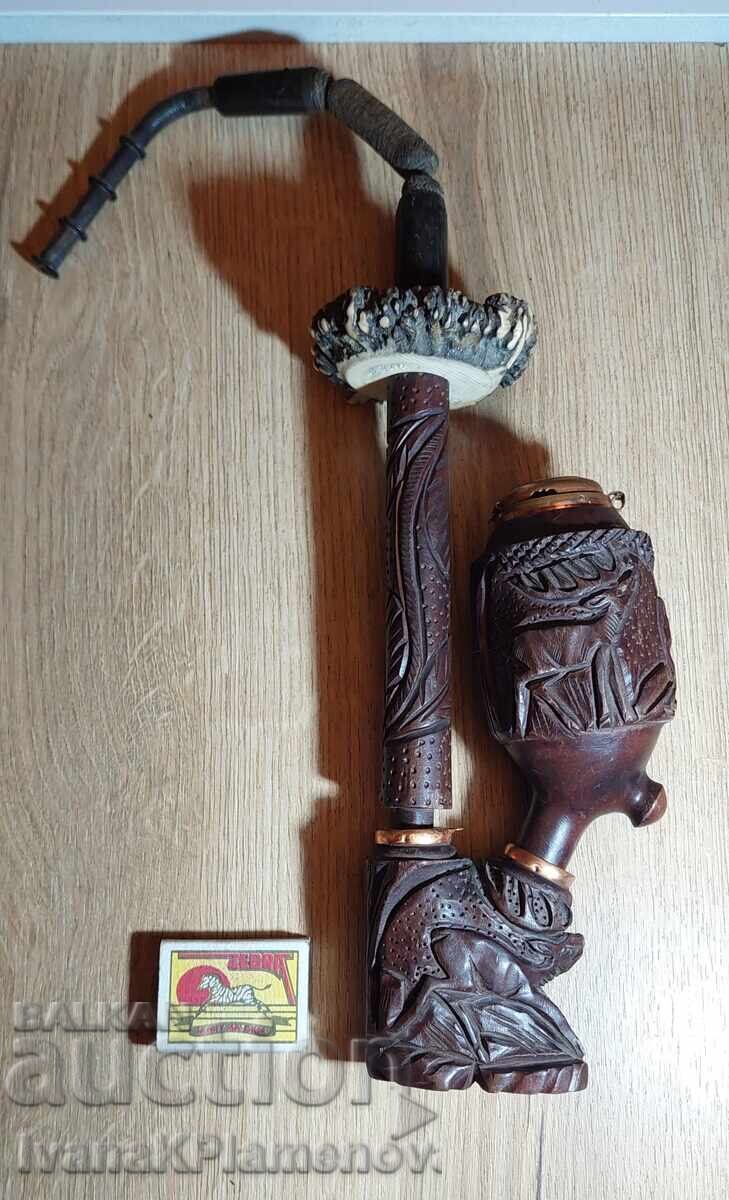 Pipă sculptură și os pentru colecționari - 7